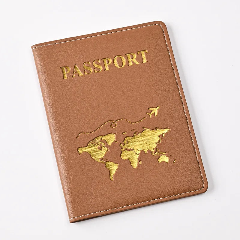New Simple Fashion Passport Cover Thin Slim Travel Passport Holder Wallet Gift PU Leather Card Case Cover Unisex