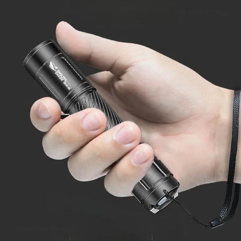 Xiaomi Ultra Bright LED Flashlight – Mini Portable USB Rechargeable Emergency Light for Home & Outdoor Use