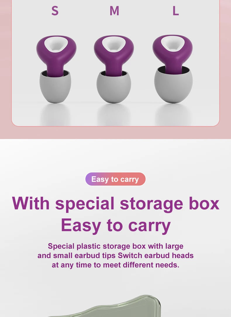 1 Set Ear Plugs For Sleeping Tapones Para Dormir Noise Reduction Waterproof Swimming Ear Plug Protection Oordopjes Earplugs Set