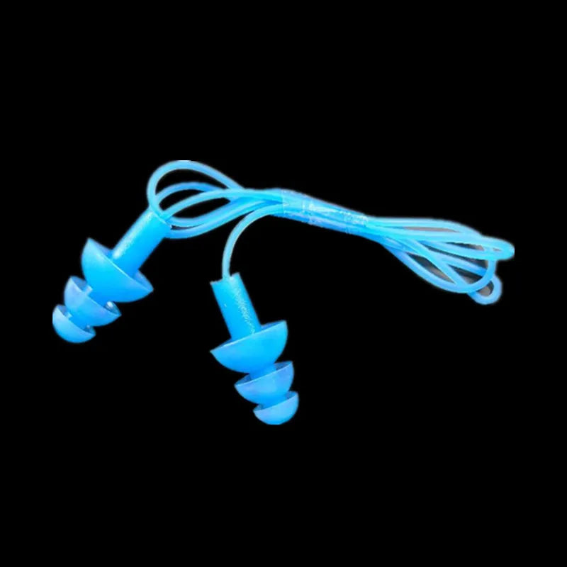 Soft Silicone Ear Plug with Elastic Lanyard – Waterproof & Noise-Reducing for Swimming, Water Sports & Daily Use!