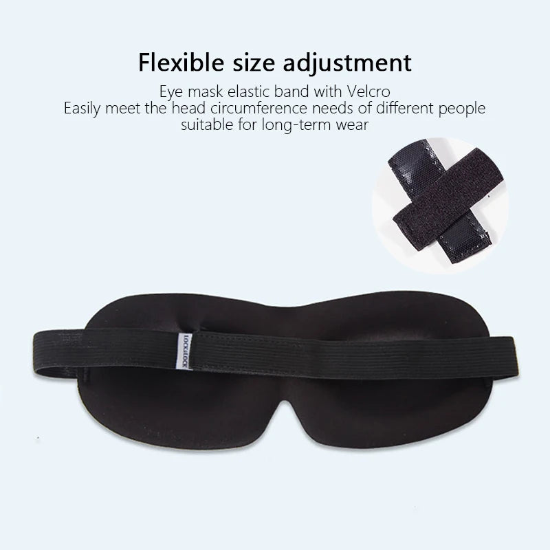 3D Sleep Mask Natural Sleeping Eye Mask Eyeshade Cover Shade Eye Patch Soft Portable Blindfold Travel Eye Shade Sleeping Aid