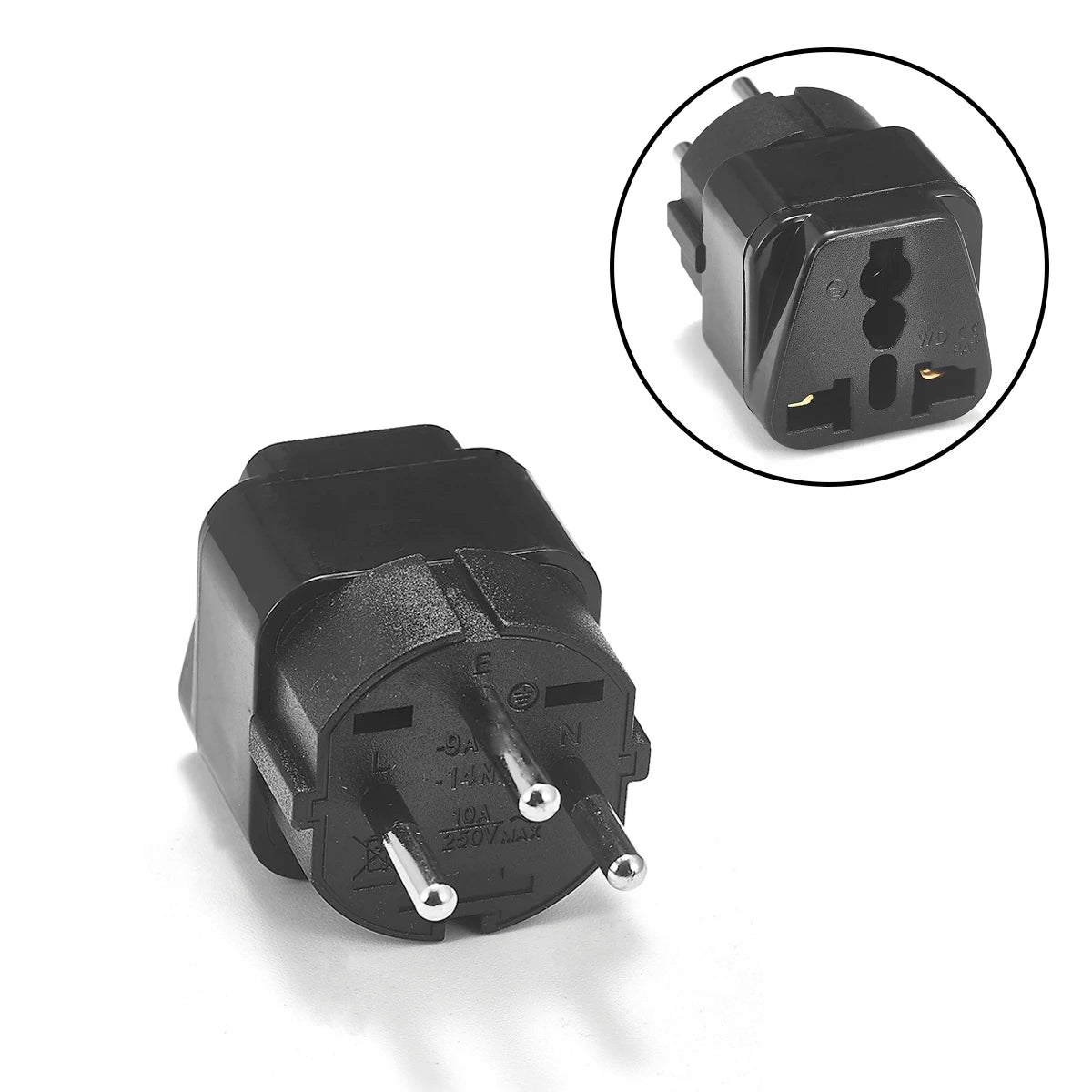 Universal Travel Plug Adapter – UK/EU/KR/US/AU/Brazil/French to Worldwide Power Socket Converter