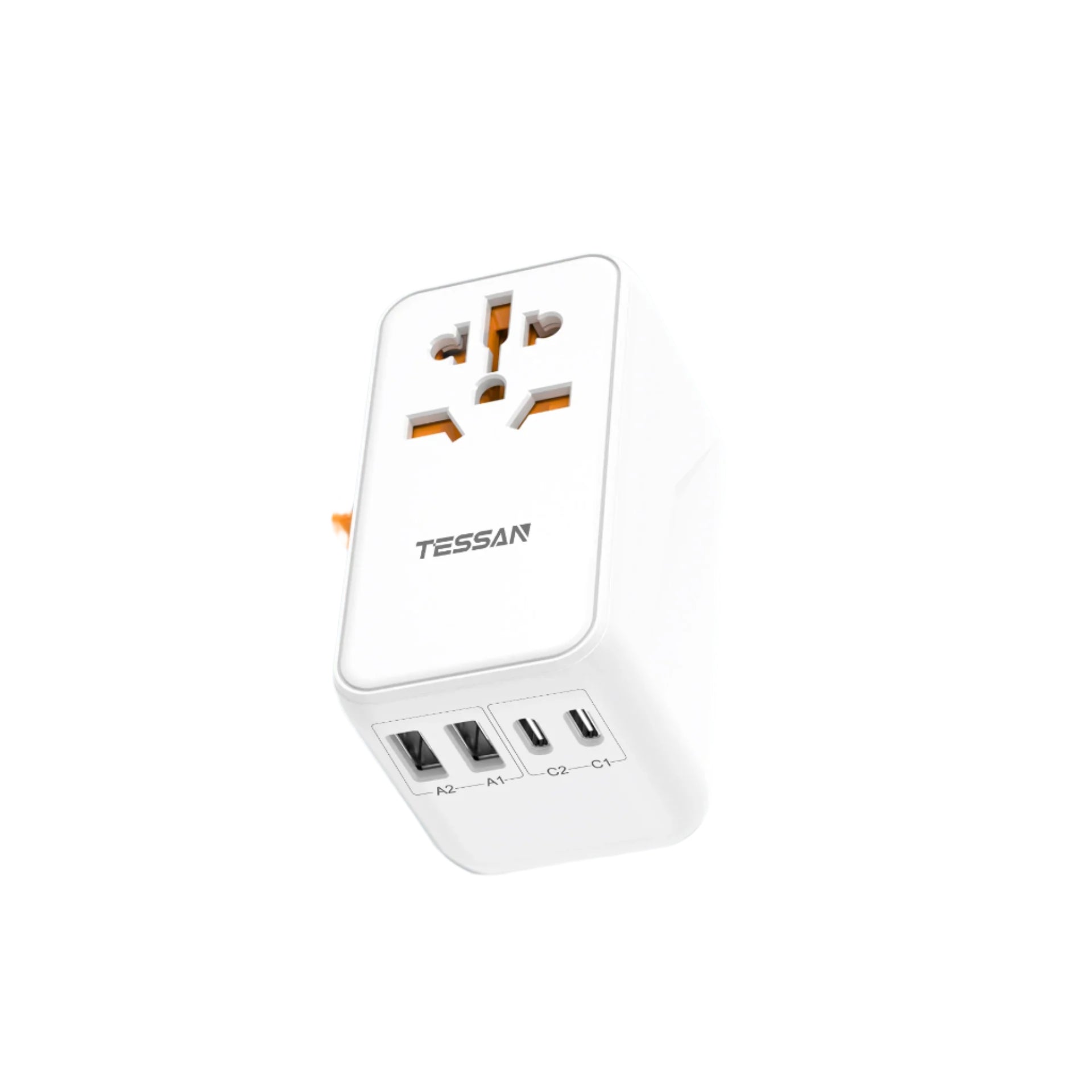 TESSAN 100W GaN Universal Travel Adapter – Fast Charging USB & Type-C Power Adapter for EU/UK/US/AU!