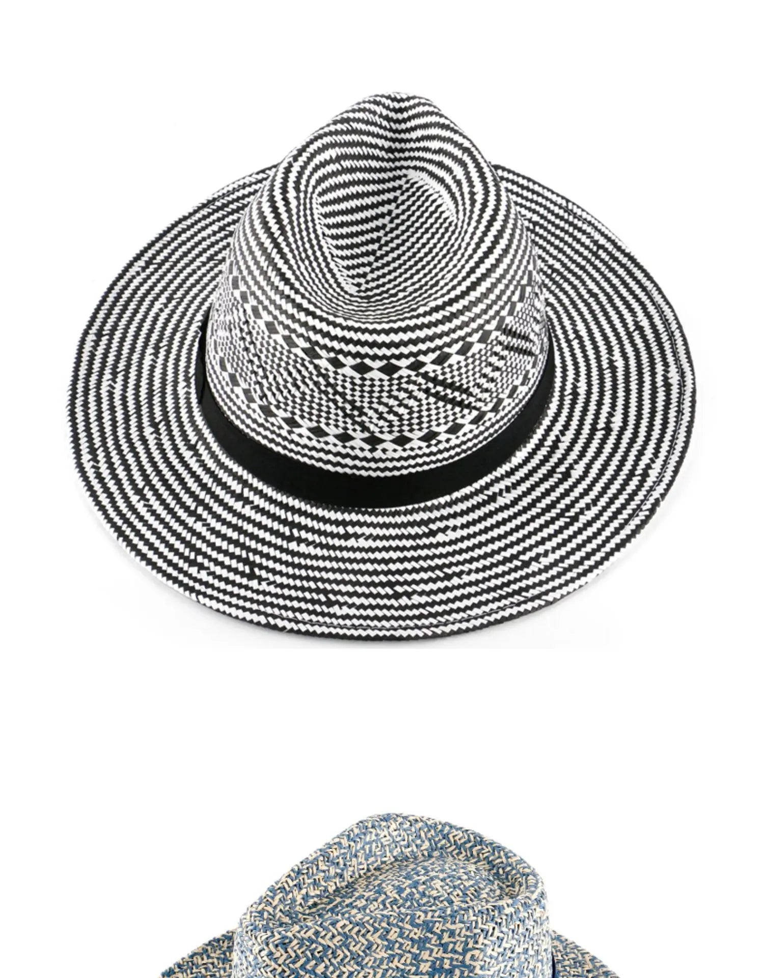 Sombrero Panama Hombre Summer Sun Protection Straw Hat Five Cent Grass Woven Panama Hat For Men Big Head Big Size Gentleman Hats