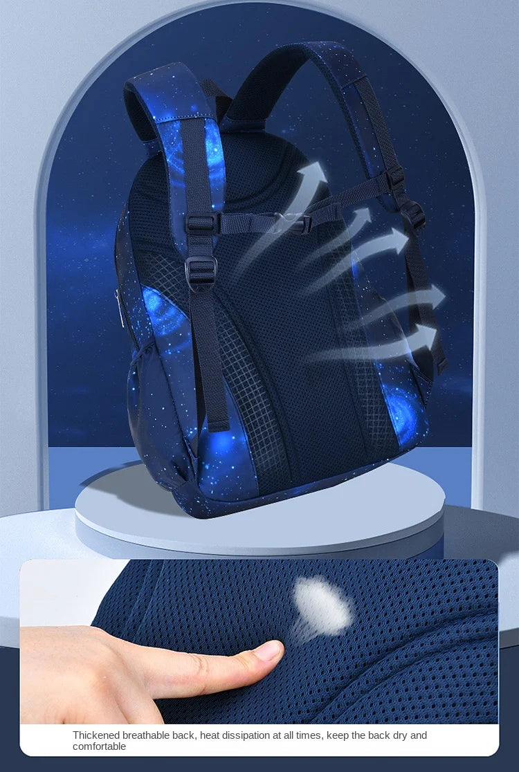 2025 Waterproof Orthopedic School Backpack – Durable & Comfortable Book Bag for Boys & Primary Students!