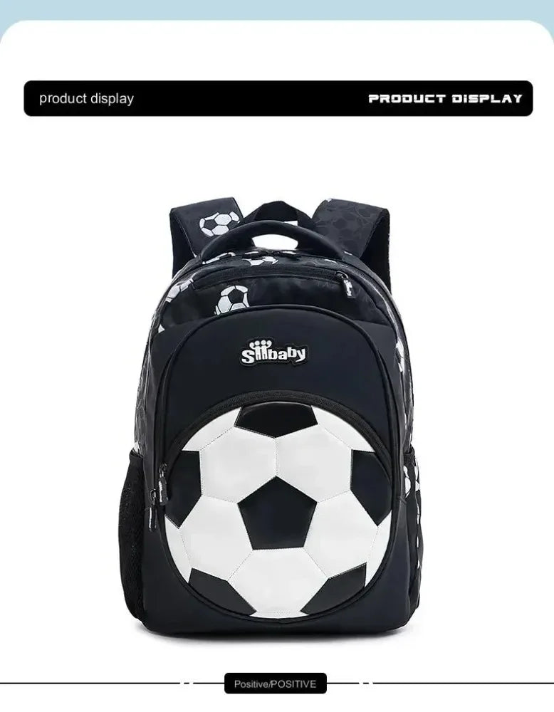 Football-Themed School Backpack – Durable & Stylish Travel Bag for Boys & Teenagers!