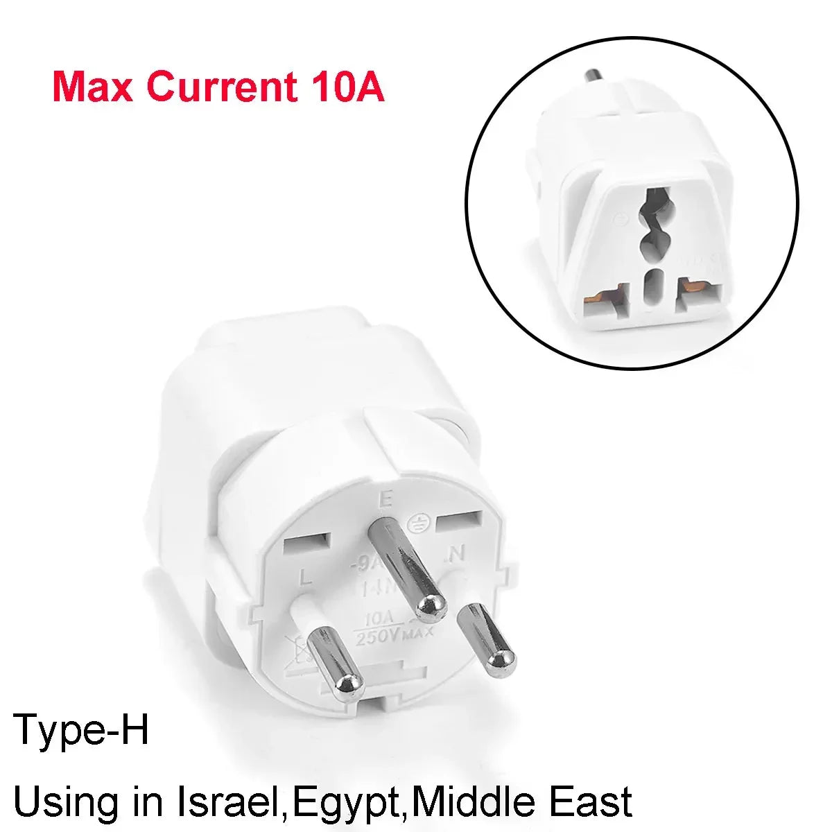 Universal Travel Plug Adapter – UK/EU/KR/US/AU/Brazil/French to Worldwide Power Socket Converter