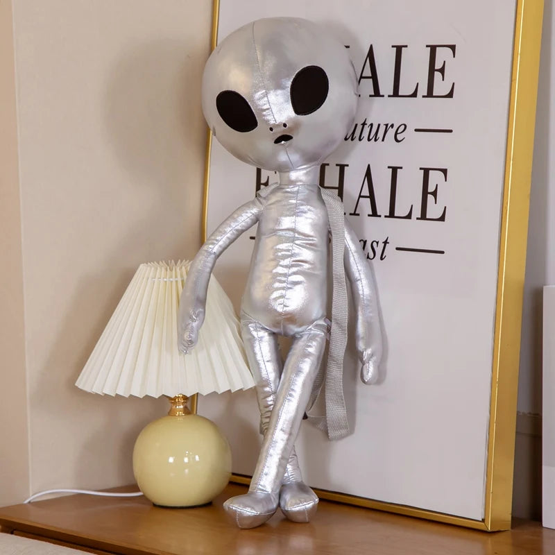 60cm Plush Alien Backpack – Soft & Adorable Extraterrestrial-Themed Bag, Perfect for Kids & Creative Gifts!