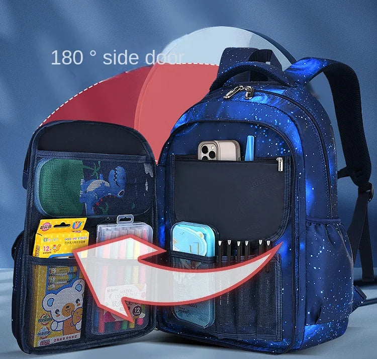 2025 Waterproof Orthopedic School Backpack – Durable & Comfortable Book Bag for Boys & Primary Students!