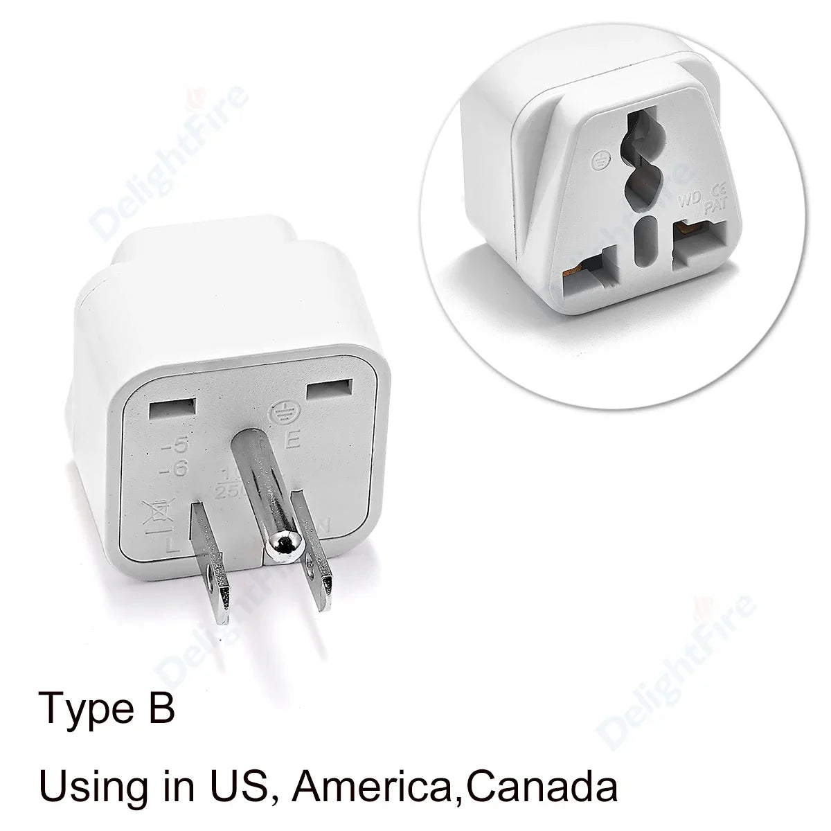 Universal Travel Plug Adapter – UK/EU/KR/US/AU/Brazil/French to Worldwide Power Socket Converter