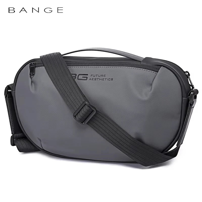BANGE Men's Waterproof Crossbody Bag – Large Capacity Anti-Theft Sling Shoulder Bag for Travel & Daily Use