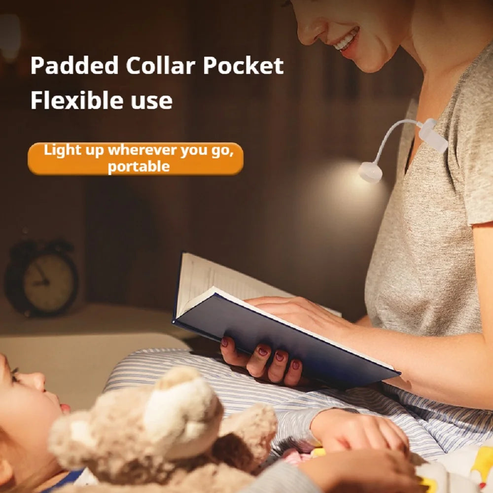 Portable LED Book Light – Eye Protection 360° Clip-On Desk Lamp for Reading, Travel & Bedroom