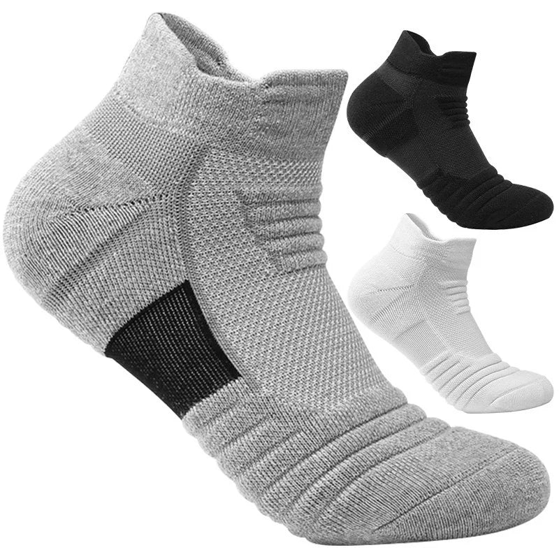3/6/12 Pairs Mesh Sports Terry Socks – Cushioned, Moisture-Wicking Socks for Running, Hiking & Cycling