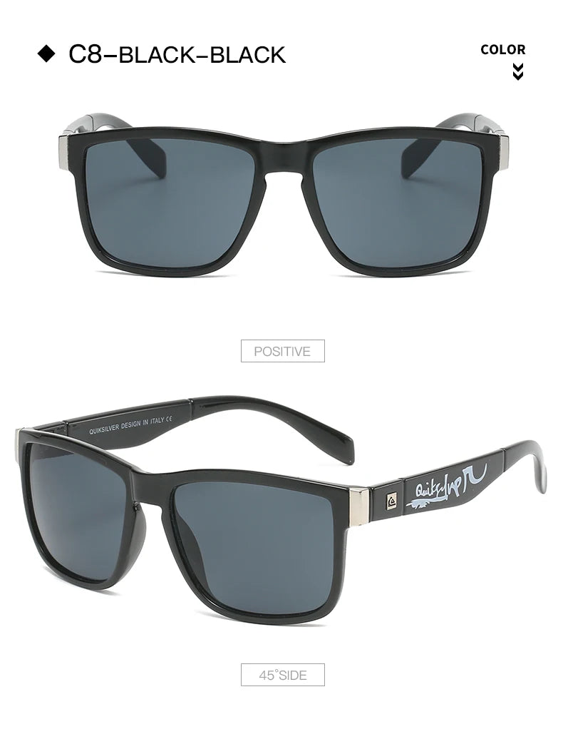 QUIKSILVER Classic Square Sunglasses – UV400 Protection for Men & Women 🌊🏄♂️