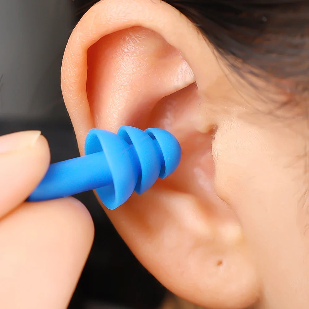 🌙 Sleep Soundly & Swim Safely – Waterproof Noise-Cancelling Silicone Earplugs with Convenient Carry Box! 🏊✨
