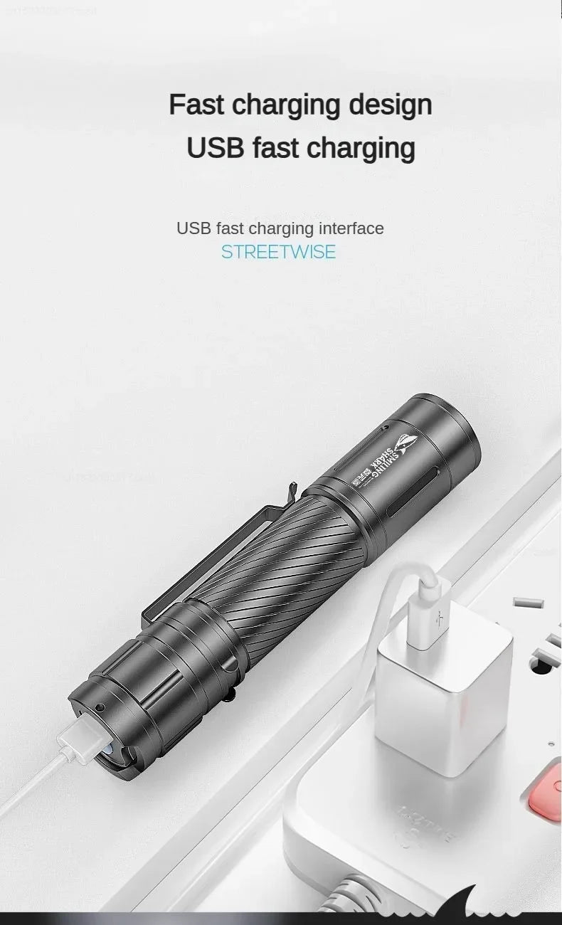 Xiaomi Ultra Bright LED Flashlight – Mini Portable USB Rechargeable Emergency Light for Home & Outdoor Use