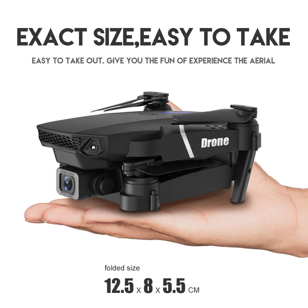 KBDFA E88 Pro 2023 WiFi FPV Drone – Foldable Quadcopter with 4K HD Camera & Altitude Hold