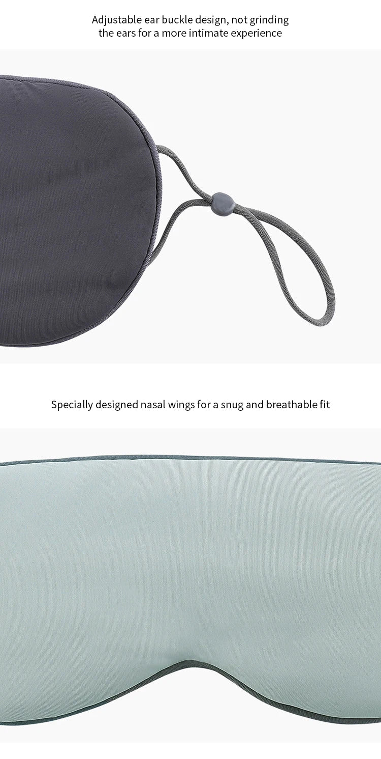 Sleeping Eye Mask Korean Style Ice Silk Warm And Cool Dual Use Adjustable Travel Light Blocking Breathable Eye Mask