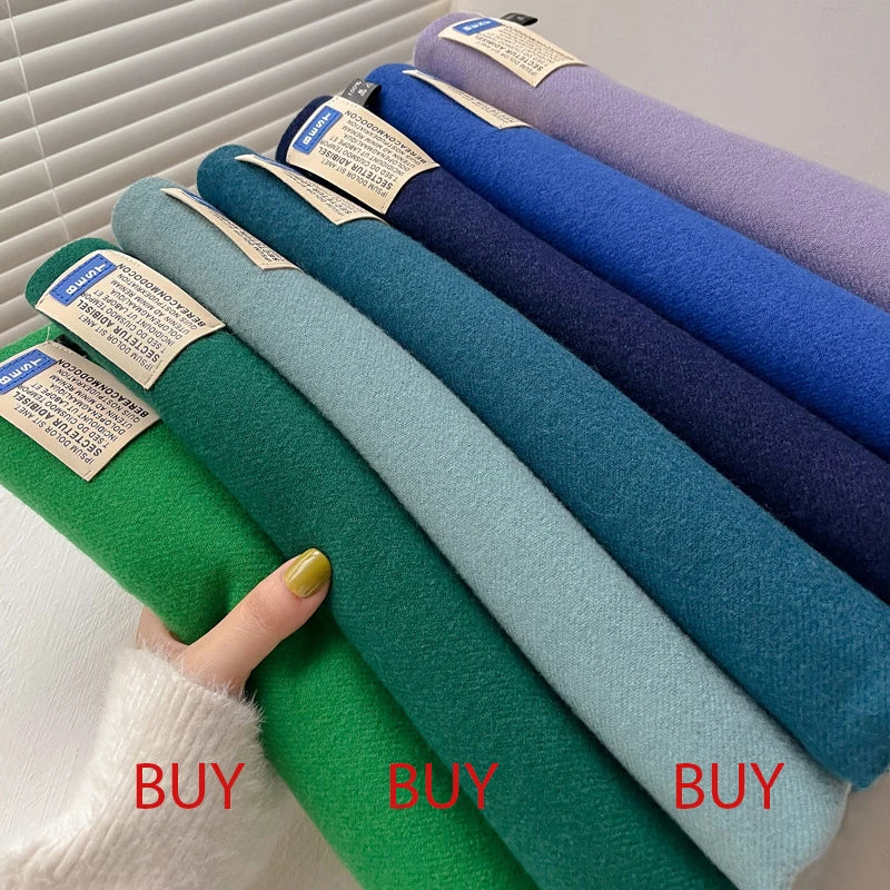Luxury Cashmere-Feel Winter Scarf – Soft, Warm & Elegant Shawl Wrap with Tassels for Women!