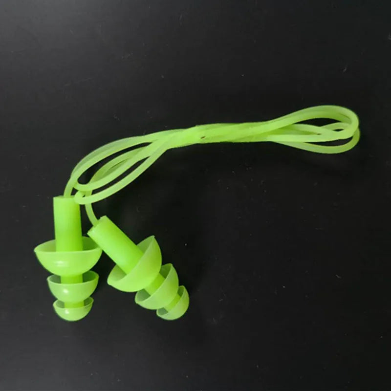 Soft Silicone Ear Plug with Elastic Lanyard – Waterproof & Noise-Reducing for Swimming, Water Sports & Daily Use!