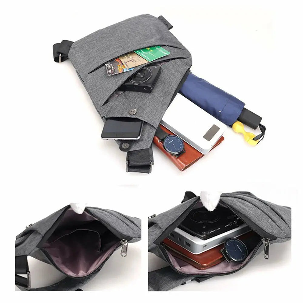 Men's Multifunctional Anti-Theft Chest Bag – Waterproof Crossbody Messenger & Fanny Pack