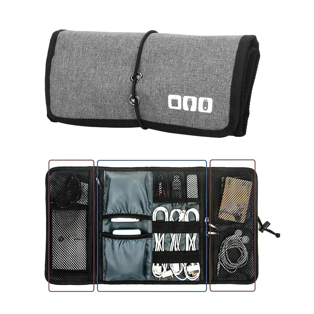 Multifunctional Travel Digital Cable Storage Bag – Lightweight, Waterproof, Portable Organizer for Electronic Accessories