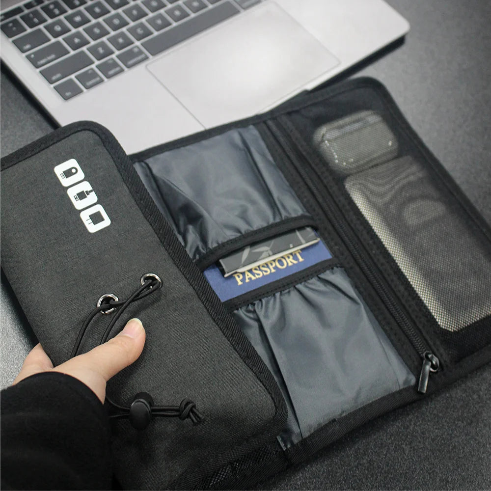 Multifunctional Travel Digital Cable Storage Bag – Lightweight, Waterproof, Portable Organizer for Electronic Accessories