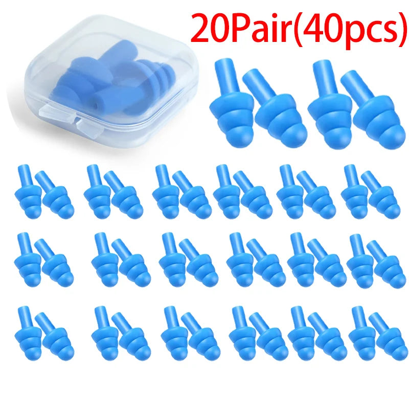 🌙 Sleep Soundly & Swim Safely – Waterproof Noise-Cancelling Silicone Earplugs with Convenient Carry Box! 🏊✨
