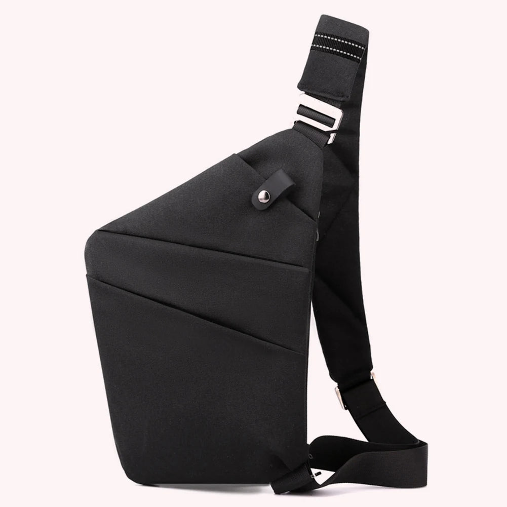 Men's Anti-Theft Travel Crossbody Bag – Mini Waterproof Sling Chest Bag for Everyday Use