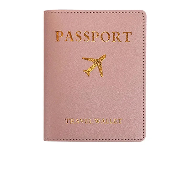 1PCS PU Leather Passport Holder Case – New Women & Men Passport Cover, Wallet, Travel Bank Card Document Bag