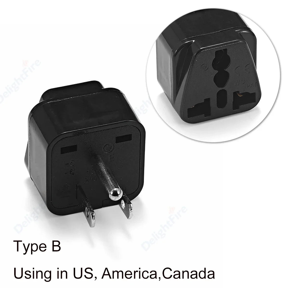 Universal Travel Plug Adapter – UK/EU/KR/US/AU/Brazil/French to Worldwide Power Socket Converter