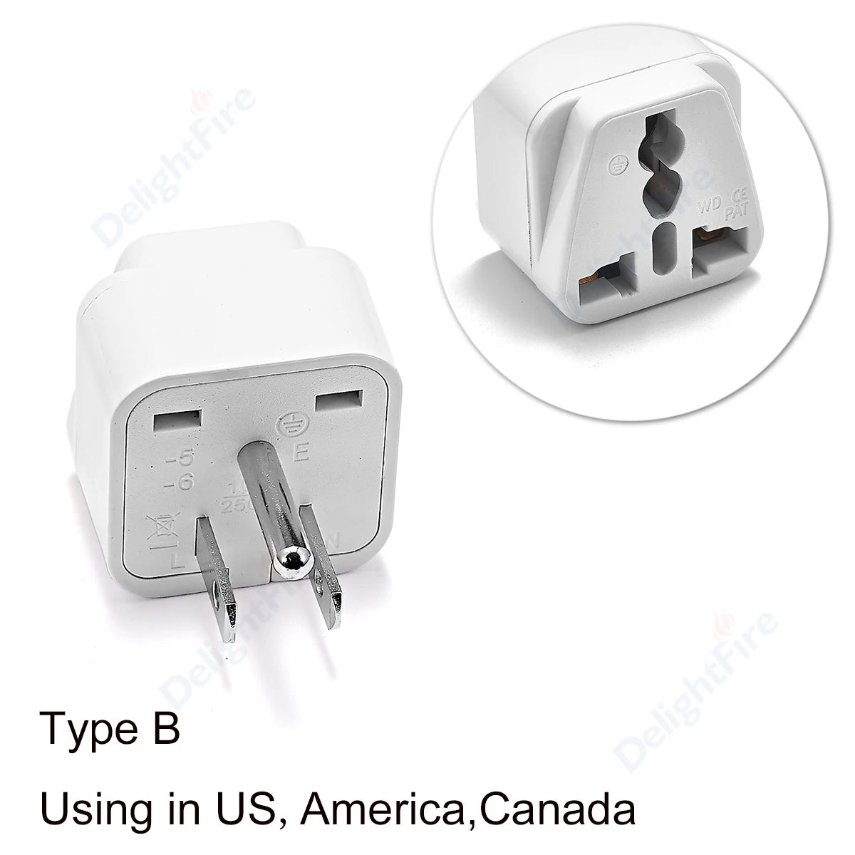 Universal Travel Plug Adapter – UK/EU/KR/US/AU/Brazil/French to Worldwide Power Socket Converter