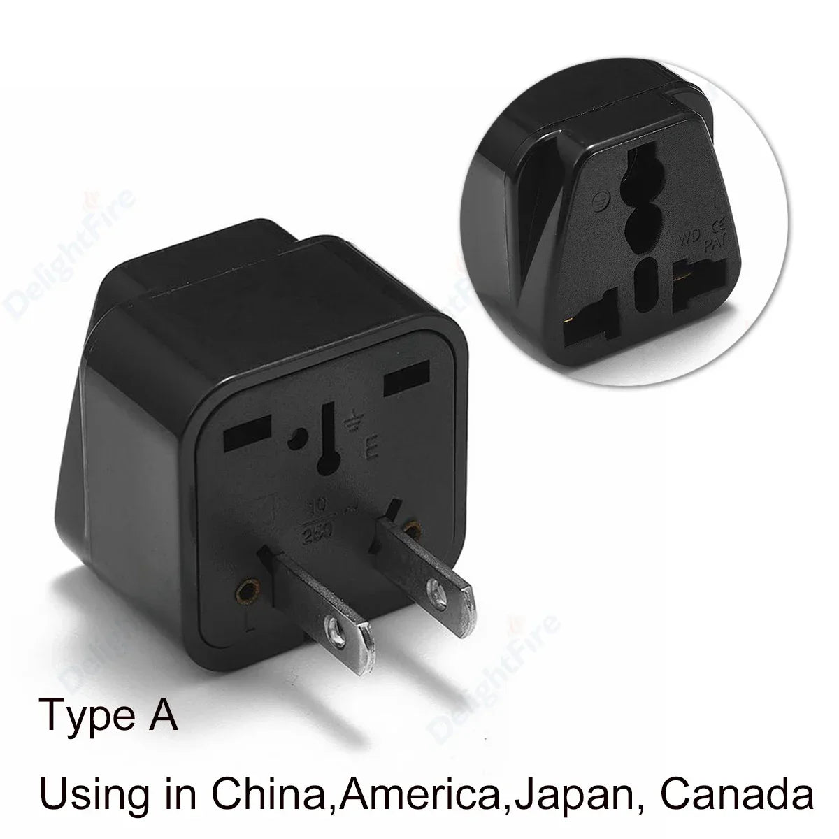 Universal Travel Plug Adapter – UK/EU/KR/US/AU/Brazil/French to Worldwide Power Socket Converter