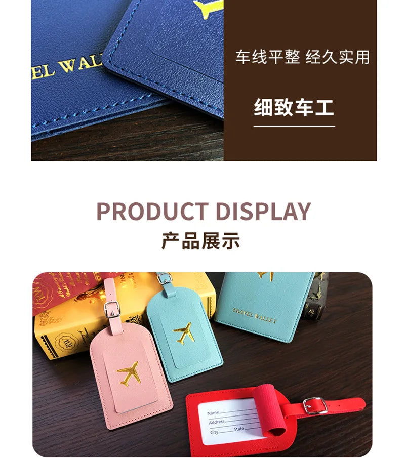 1PCS PU Leather Passport Holder Case – New Women & Men Passport Cover, Wallet, Travel Bank Card Document Bag