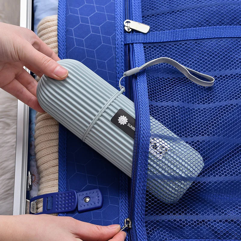 Portable Toothbrush & Toothpaste Holder – Travel Camping Storage Case for Hygiene & Convenience