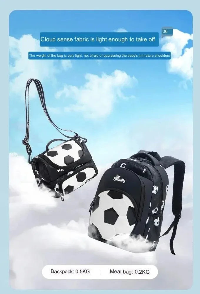 Football-Themed School Backpack – Durable & Stylish Travel Bag for Boys & Teenagers!