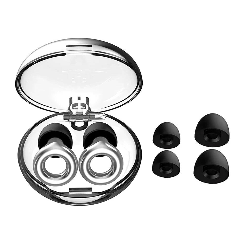 1 Pair Silicone Earplug Swimming Professional Waterproof Earplug With Exquisite Box Set Noise Reduction Earplugs For Sleeping
