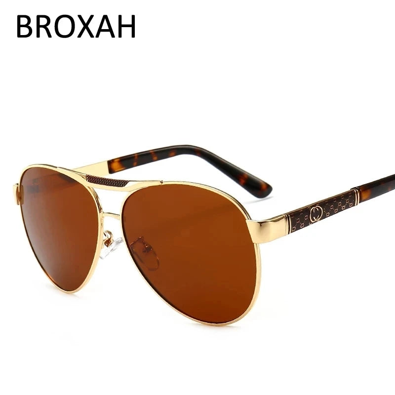 Retro Pilot Polarized Sunglasses – UV400 Alloy Frame Shades for Men & Women ✨🚘