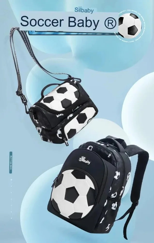 Football-Themed School Backpack – Durable & Stylish Travel Bag for Boys & Teenagers!
