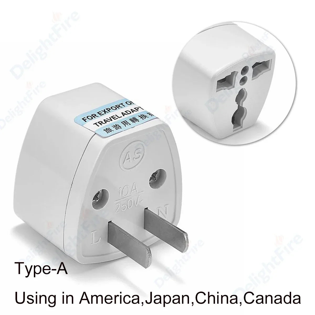 Universal Travel Plug Adapter – UK/EU/KR/US/AU/Brazil/French to Worldwide Power Socket Converter