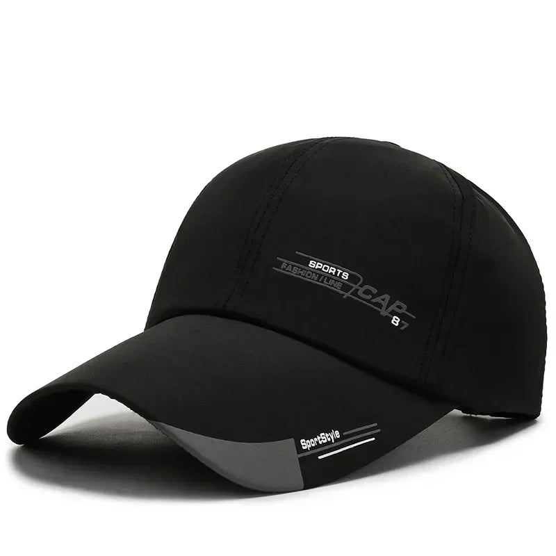Unisex Adjustable Nylon Baseball Cap – Casual Snapback Sports Hat for Men & Women