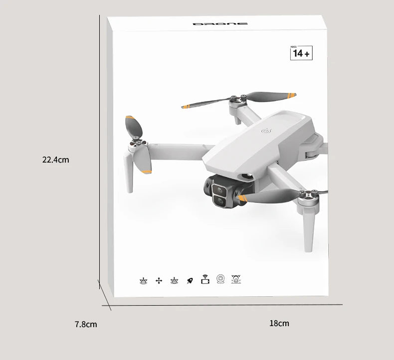 L106 MAX Brushless Dual Camera Drone – 360° Obstacle Avoidance, 2.4GHz RC Quadcopter with HD Camera