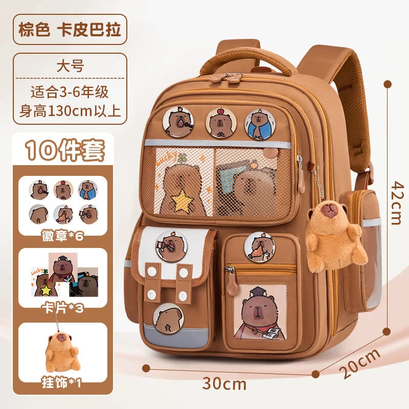 Large Waterproof Orthopedic School Backpack – Durable & Comfortable Book Bag for Boys & Kids!