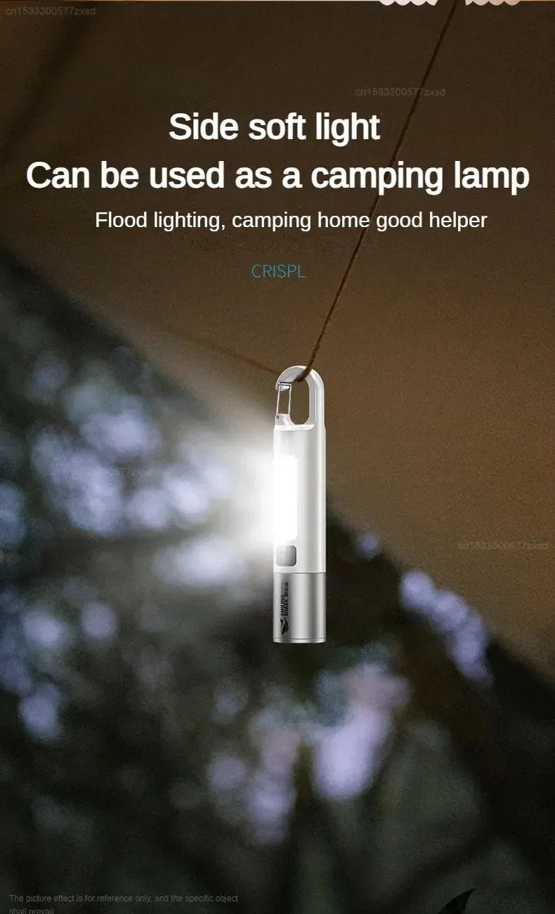 Xiaomi Outdoor Strong Light Flashlight – High Brightness Multifunctional Rechargeable Flashlight with Side Light for Camping & Emergency