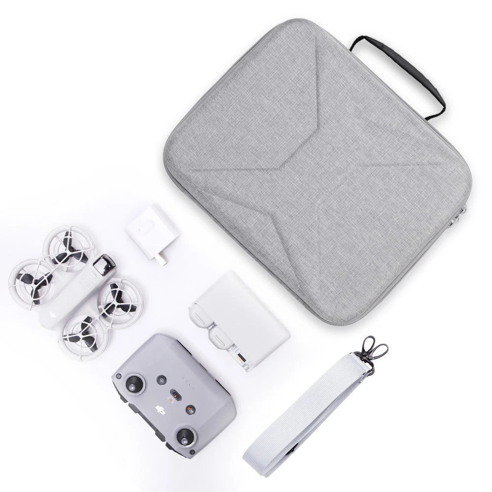 Hard PU Carrying Case for DJI Neo Drone – Waterproof Travel Bag & Fly More Combo Storage