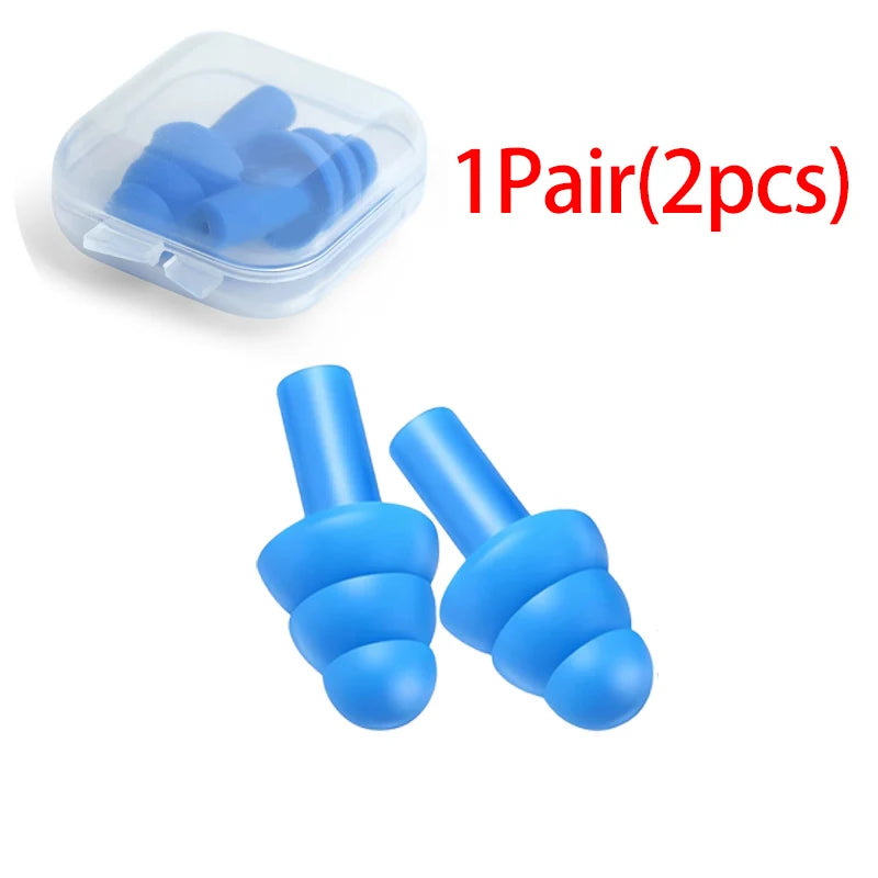 🌙 Sleep Soundly & Swim Safely – Waterproof Noise-Cancelling Silicone Earplugs with Convenient Carry Box! 🏊✨