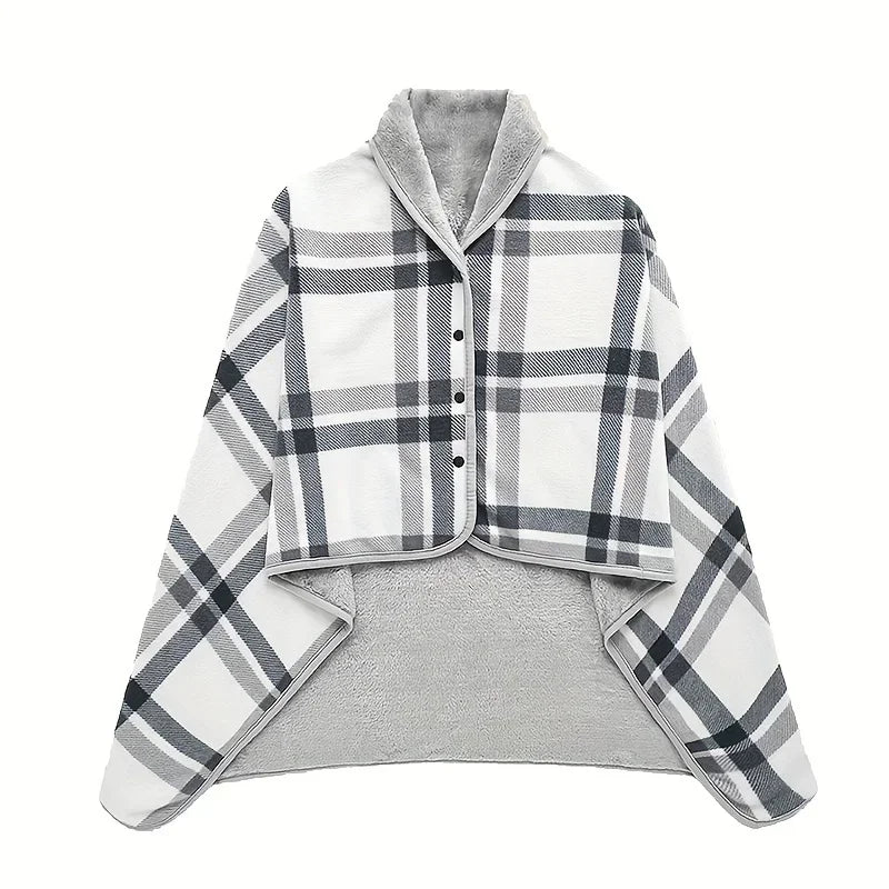 Cozy Wearable Flannel Blanket – Soft, Warm & Perfect for Home, Office & Travel Comfort!