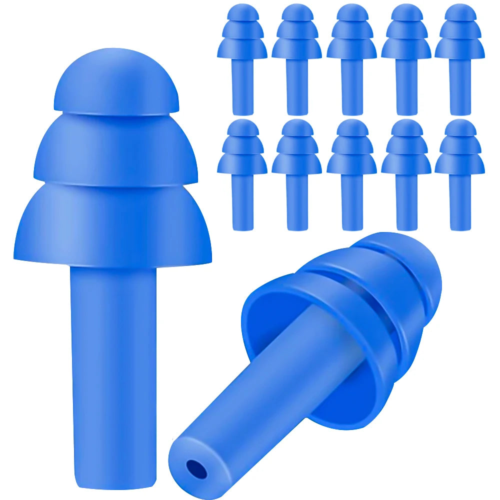 🌙 Sleep Soundly & Swim Safely – Waterproof Noise-Cancelling Silicone Earplugs with Convenient Carry Box! 🏊✨
