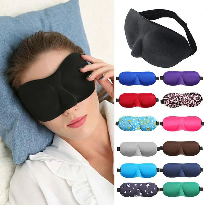 3D Sleep Mask Natural Sleeping Eye Mask Eyeshade Cover Shade Eye Patch Soft Portable Blindfold Travel Eye Shade Sleeping Aid