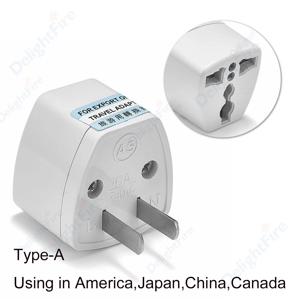 Universal Travel Plug Adapter – UK/EU/KR/US/AU/Brazil/French to Worldwide Power Socket Converter